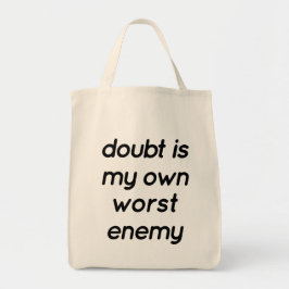 Bolso De Tela Doubt Grocery Tote Bag