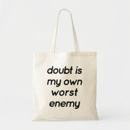 Bolso De Tela Doubt Tote Bag