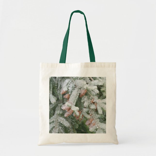 Bolso De Tela Douglas Fir cubierta de hielo (Frente)