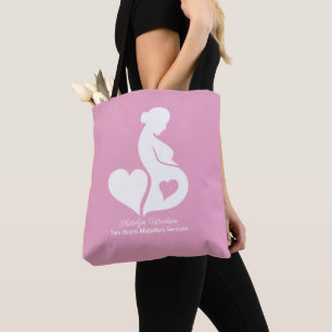 Bolso De Tela Doula Beautiful Pregancy Business Pink