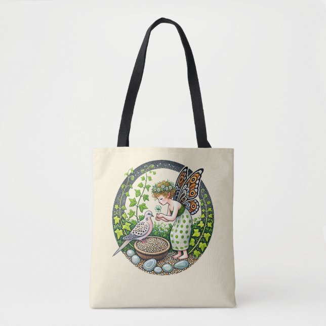 Bolso De Tela Dove Fairy de duelo (Anverso)