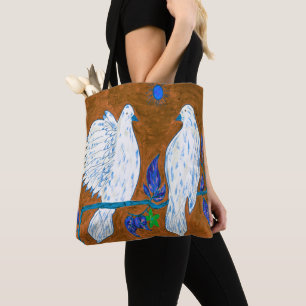 Bolso De Tela Dove Love Tote Bag
