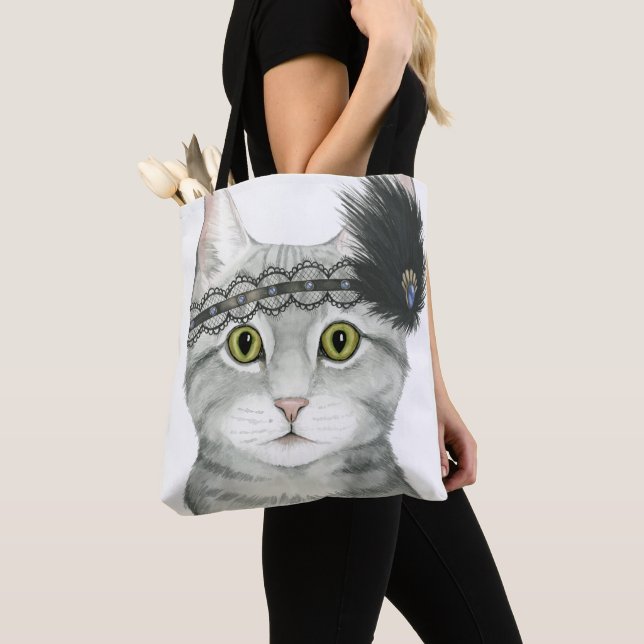 Bolso De Tela Downton Cat | Bejeweld Con Lace (Detalle)