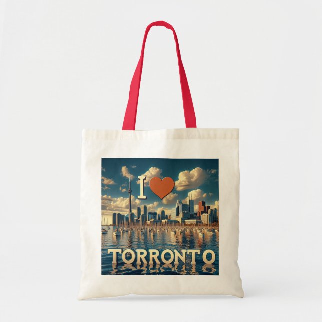 Bolso De Tela Downtown Toronto Waterfront Tote (Frente)