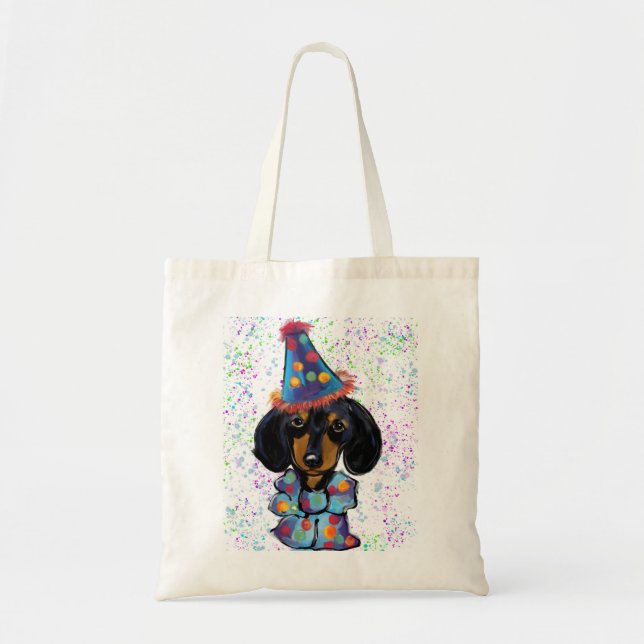Bolso De Tela Doxie de cumpleaños (Frente)