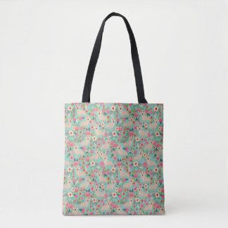 Bolso De Tela Doxie poner crema floral - floral poner crema