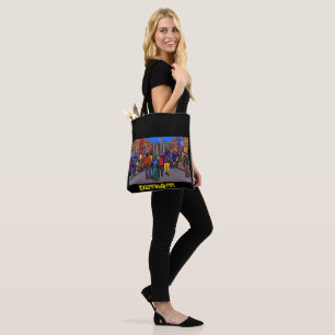 Bolso De Tela Doxie Town City - DETROIT