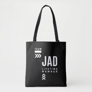 Bolso De Tela Doy de cumpleaños al nombre personalizado de Jad