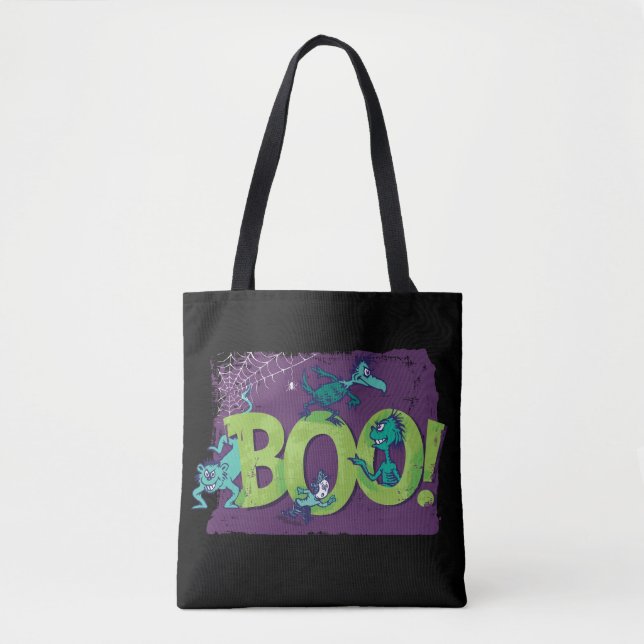 Bolso De Tela Dr. Seuss | ¡BOO! Gráfico de Halloween (Anverso)