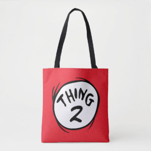 Bolso De Tela Dr. Seuss Cosa Uno Cosa Dos personalizada