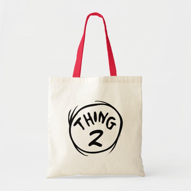 Bolso De Tela Dr. Seuss | Cosa Uno Cosa Dos personalizada (Frente)