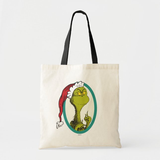 Bolso De Tela Dr. Seuss | El Grinch (Frente)