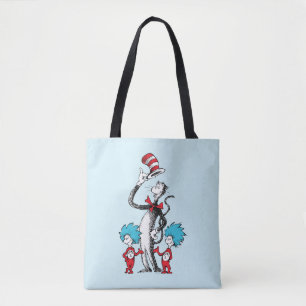 Bolso De Tela Dr. Seuss Gato en el sombrero, Cosa Uno y Cosa D