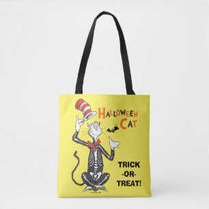 Bolso De Tela Dr. Seuss   Gato en el sombrero de Halloween