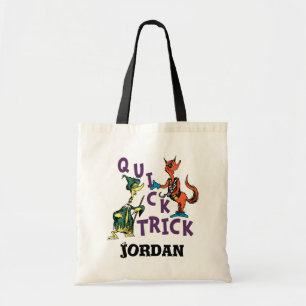 Bolso De Tela Dr. Seuss   Gráfico de Halloween de Truco Rápido