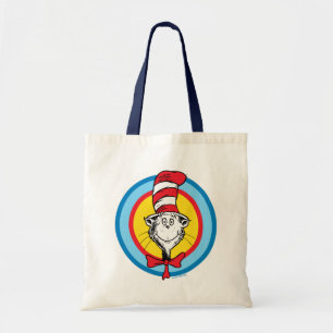 Bolso De Tela Dr. Seuss Gráfico de la cabeza del gato en el so