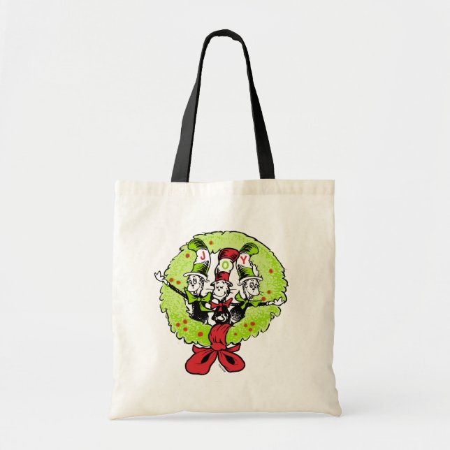 Bolso De Tela Dr. Seuss | Grinch | Alegría de los Navidades de W (Frente)