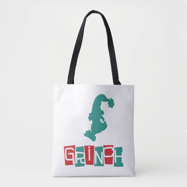 Bolso De Tela Dr. Seuss | Grinch - Rojo & Verde (Anverso)