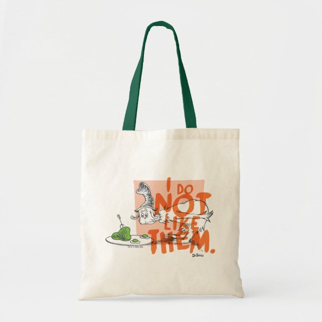 Bolso De Tela Dr. Seuss Guy-Am-I "No Me Gustan" (Frente)