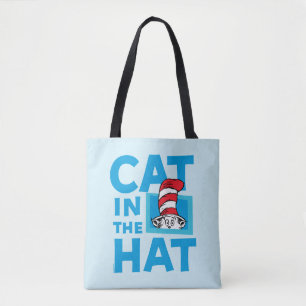 Bolso De Tela Dr. Seuss   Logotipo de El Gato en el Sombrero