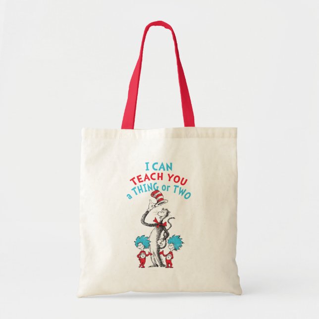 Bolso De Tela Dr. Seuss | Profesora que puedo enseñarle una o do (Frente)