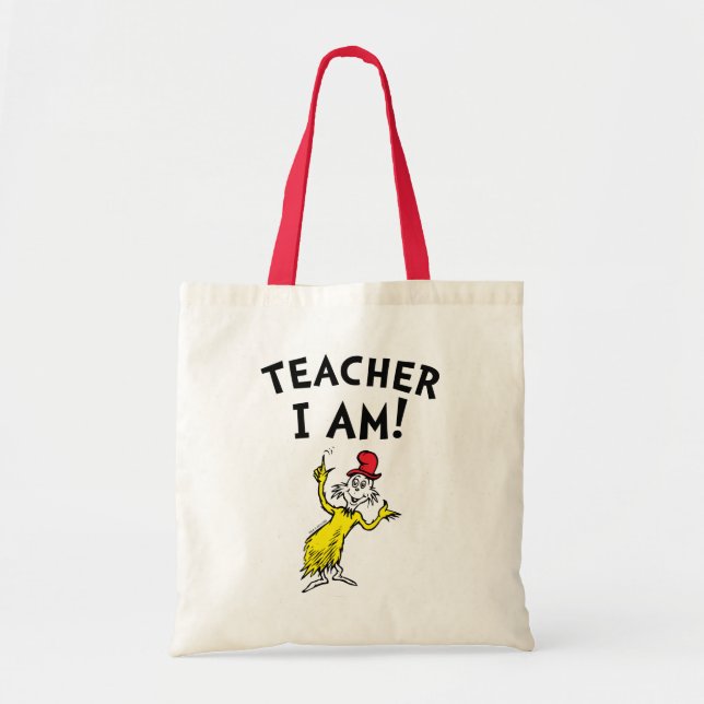 Bolso De Tela Dr. Seuss | Profesora que soy! (Frente)
