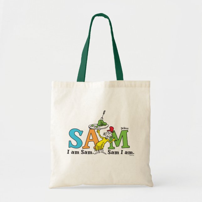 Bolso De Tela Dr. Seuss | Soy Sam. Sam soy yo. (Frente)