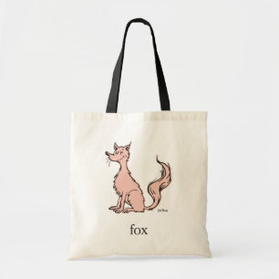 Bolso De Tela Dr. Seuss   Zorro Rosa