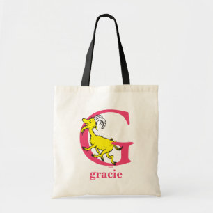 Bolso De Tela Dr. Seuss's ABC: Letter G - Pink   Add Your Name