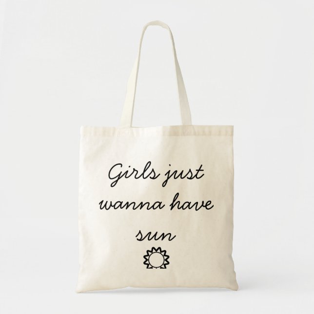 Bolso De Tela Draagtas Schoudertas Girls just wanna have sun (Frente)
