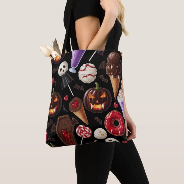 Bolso De Tela Drácula es el dulce de Halloween (Detalle)
