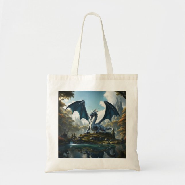 Bolso De Tela Dragón (Frente)