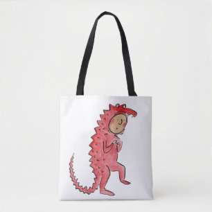 Bolso De Tela Dragón