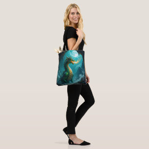 Bolso De Tela Dragón