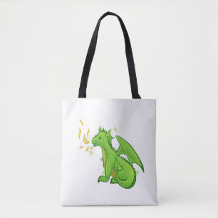 Bolso De Tela Dragón