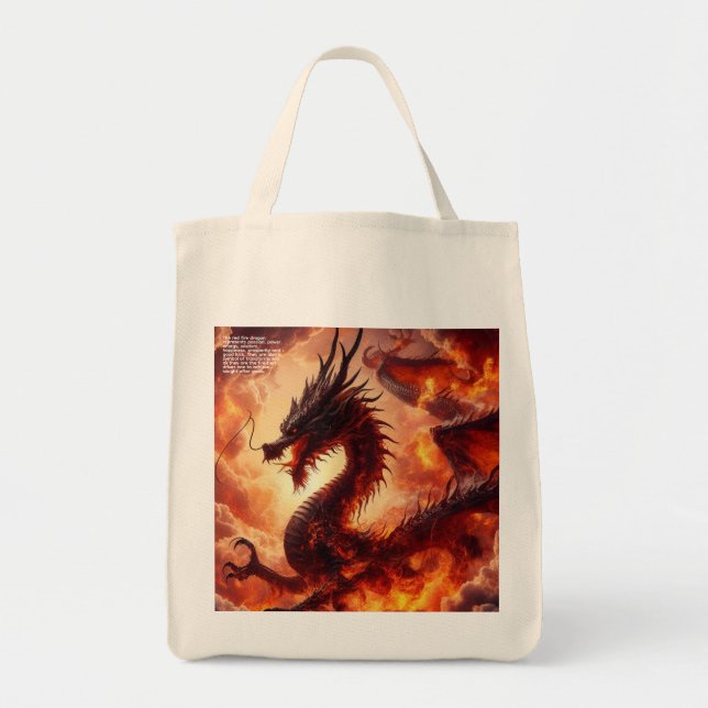 Bolso De Tela Dragon (Frente)