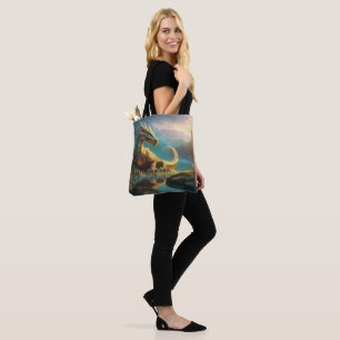 Bolso De Tela Dragón
