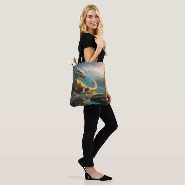 Bolso De Tela Dragón (Puesto)