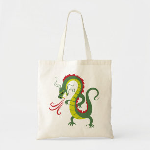 Bolso De Tela Dragón