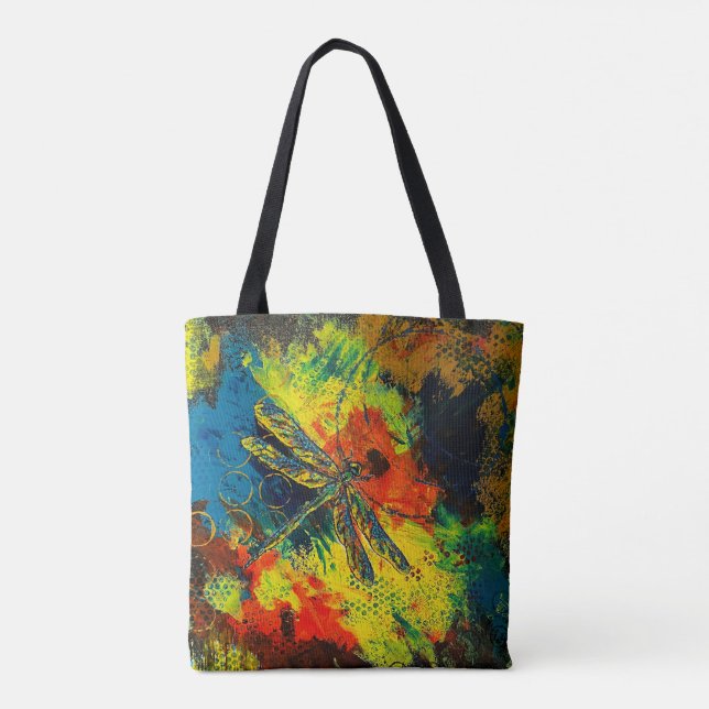 Bolso De Tela Dragón (Reverso)