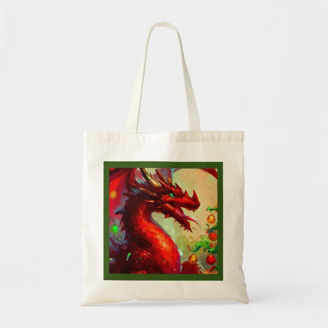 Bolso De Tela Dragón 1 de los navidades (Frente)