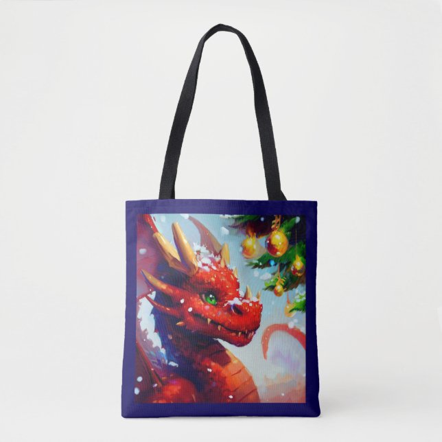 Bolso De Tela Dragón 2 de los navidades (Anverso)