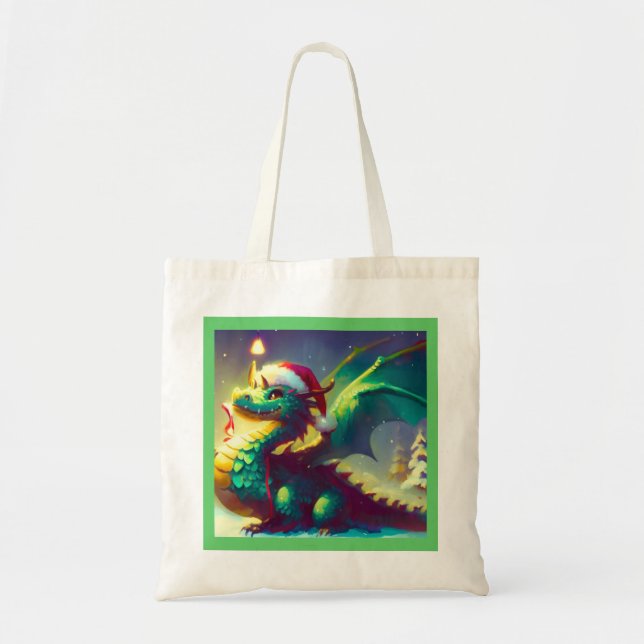 Bolso De Tela Dragón 3 de los navidades (Frente)