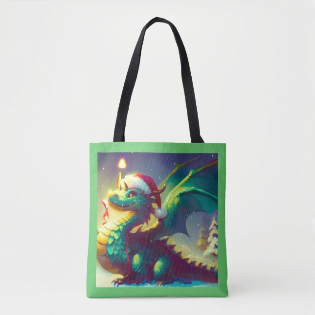 Bolso De Tela Dragón 3 de los navidades (Anverso)