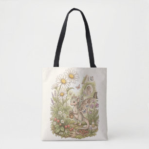 Bolso De Tela Dragón Bebé Adorable Jardinería en Cabaña de Cuent