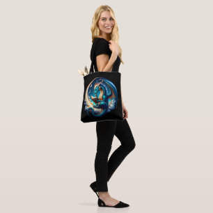 Bolso De Tela Dragon Bookworm, Moonlight Reading