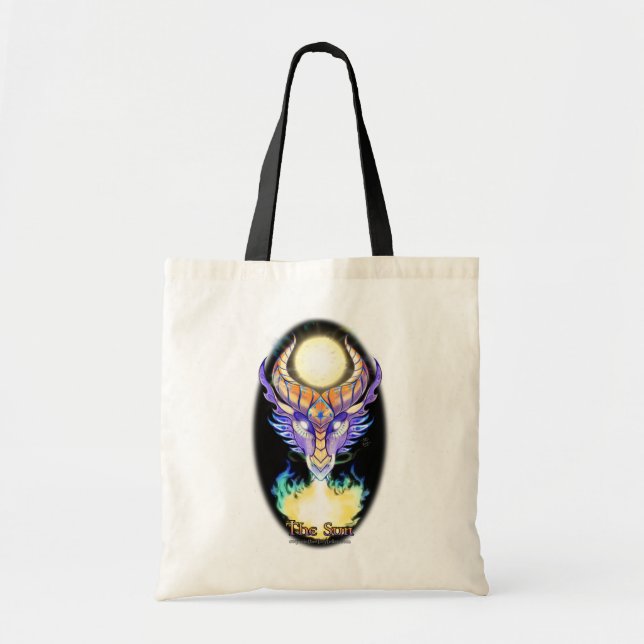 Bolso De Tela Dragón celestial; El Sol:bolsa de tela (Frente)
