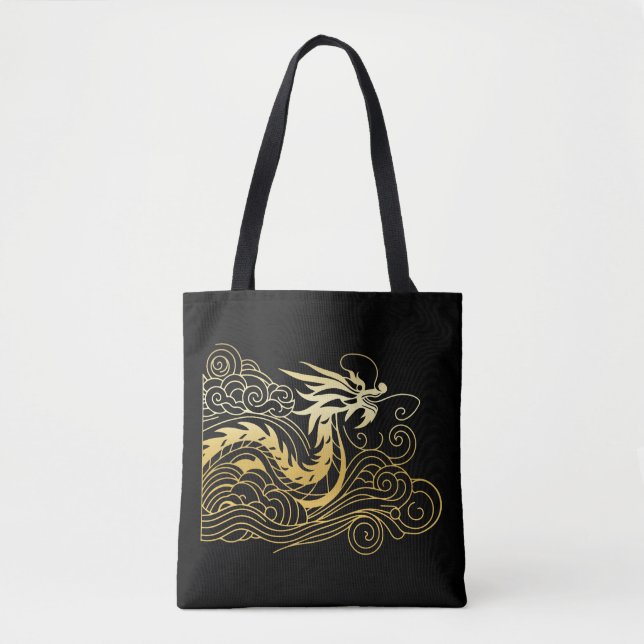 Bolso De Tela Dragón chino (Anverso)
