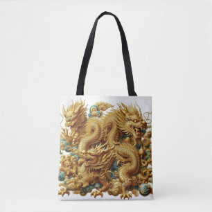 Bolso De Tela dragón chino