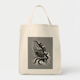 Bolso De Tela Dragón chino en tatuaje